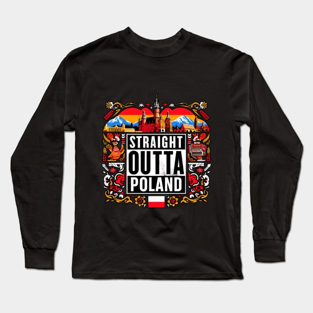 Straight Outta Poland Long Sleeve T-Shirt by Straight Outta Styles